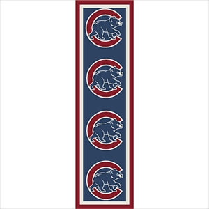 chicago cubs logo repeat rug chicago cubs carpet runner